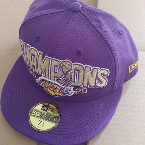 New Era Lakers 2020 Championship Fitted Hat size 7 3/4 - Brand New - Never Worn